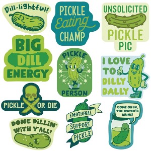 More Pickles Sticker Extra Large Stickers for Adults Funny Adhesives with Memes - Crazy Dog  For Foodies - 1 of 4