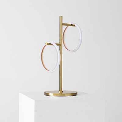 21" Gold LED Touch Table Lamp with 3-Way Switch