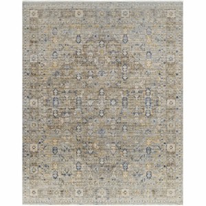 Hauteloom Margaret Damask Brown Washable Area Rug - 1 of 4
