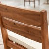 GDFStudio Vivien Modern 23.5" Outdoor Solid Acacia Wood Upholstered Counter Stool(Set of 2) - 4 of 4