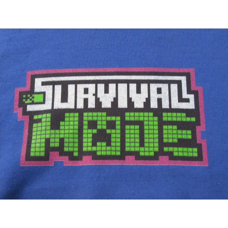 Minecraft Survival Mode Boy's Royal Blue Sweatshirt, 2 of 3