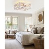 Airsurfer 16-Inch White/Gold Flush Ceiling Fans with Remote - 2 of 4