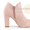 Perphy Women's Platform Round Toe Chunky High Heels Ankle Boots - 4 of 4