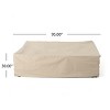 Christopher Knight Home Ronning Outdoor Waterproof Fabric Rectangular Dining Set Cover, Beige - 4 of 4