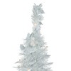 Northlight 4' Pre-Lit White Tinsel Pop-Up Artificial Christmas Tree, Clear Lights - 3 of 4