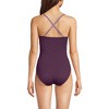 Lands' End Women's Slender Suit V-neck Pleated X-back One Piece Swimsuit Adjustable Straps - 2 of 4