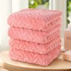 Attop Solid Color Towel Set of 4pcs, Ultra Soft Highly Absorbent, Perfect for Bathroom, Kitchen, and Daily Home Use - 4 of 4