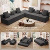 GYIIYUO 128" Oversize Modular Sectional Sofa, Modern U-Shape Sectional Couch, Upholstered Couches for Living Room Bedroom, No Assembly Require - 4 of 4