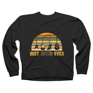 Adult Design By Humans Best Guitar Dad Ever Music Guitar Chord By BaoMinh Sweatshirt - 1 of 2
