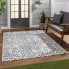 Hauteloom Alderbury White Leopard Print Rug - 4 of 4