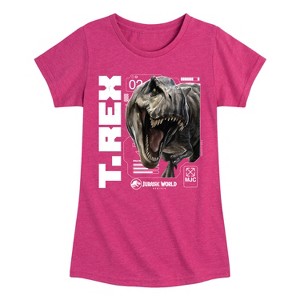 Girls' - Jurassic World: Rebirth -  Fitted Short Sleeve Graphic T-Shirt - 1 of 4