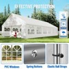 20'X40' Party Tent with Removable Sidewall Windows, Outdoor Heavy Duty Wedding Gazebo, Event Shelter Wedding Canopy Tent White & Straight Edge - 3 of 4