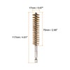 Unique Bargains Sturdy Wear-resistant 1/4" Hex Shank Handle Cleaning Brass Bore Brush - 2 of 4