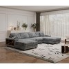CAVINAS Convertible Sofa Bed, Modern Convertible Sectional Sofa, Corduroy Loveseat for Living Room - 3 of 4