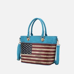 MKF Collection Lilian Vegan Leather Women’s FLAG Tote Bag by Mia K - 1 of 4