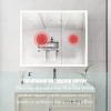 LED Lighted Bathroom Medicine Cabinet with Mirror,36X24Inch,Bathroom Vanity Mirror,Wall Mounted,Touch Switches,Clock,Defog,3-Color Temper Change - 4 of 4