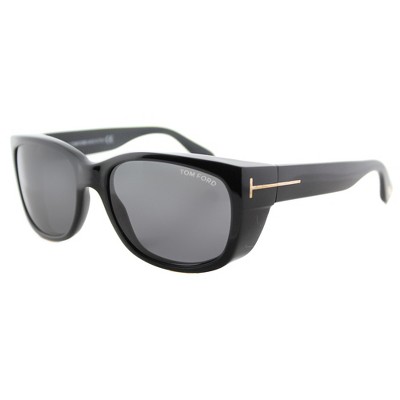 Tom Ford Carson  01A Unisex Rectangle Sunglasses Black 56mm