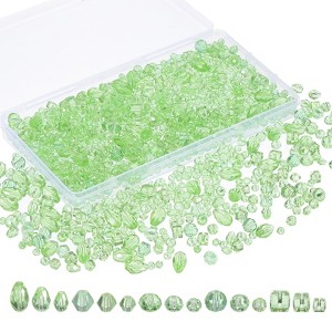 Unique Bargains Craft Embellishments Glass Assorted Beads with Container Box - 1 of 4