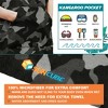 SUN CUBE Kids Changing Robe Surf Beach Towels, Quick Dry Wearable Towel Hood Pocket, Wetsuit Changing Cape for Toddler Boys Girls Teen 3-12 - 3 of 4