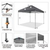 10x10 Recreational Centerlok Canopy – Infinite Leg, Sto ‘N Go, Silver Coated 150D – TS100A Sky Blue - 3 of 4