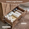 Mastgoal 24" Farmhouse Bathroom Vanity with Sink, Bathroom Dresser with Large Storage Drawer - 4 of 4