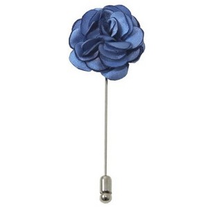 Men's Solid Color Rose Floral Lapel pin - 1 of 3