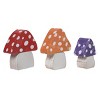 Transpac 6.69 Inch Multicolor Spring Chunky Mushroom Block Decor Set of 3 Wooden Decorative Objects for Spring - 2 of 3