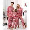 BLUEMING Women's Family Matching Christmas Pajamas Reindeer Print Fleece Onesie - Hooded Holiday Sleepwear Nightwear - 4 of 4