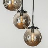 ALOADECOR 5-Light Staircase Modern Chandelier Foyer Pendant With Clear Globe Bubble Glass Accents - 4 of 4