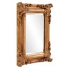 Howard Elliott 23"x20" Wood Frame Edwin Decorative Wall Mirror Gold: Beveled Glass, Antique Style, Vertical/Horizontal Mount - 4 of 4