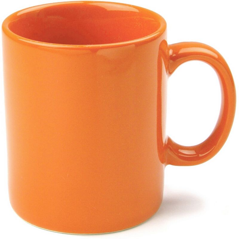 OmniWare Teaz Cafe Orange Stoneware 11 Ounce Classic Coffee Mug, 1 of 2