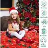 Lomsoe Christmas Throw Blankets Snowmen, Hearts, Santa, Snowflakes, Xmas Tree Soft Cozy Christmas Plush Flannel Blanket for Sofa, Christmas Gift. - 4 of 4