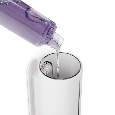 White Wall-Mounted Soft-Touch Soap Dispenser