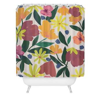 Oris Eddu Floral Magic Shower Curtain - Deny Designs
