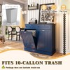 APRILSOUL 40 in. Storage Cabinet, Tilt Out 10 Gallon Garbage Can Cabinet, Dog Proof Trash Bin - 4 of 4