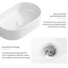 Hrinhom 19.3" W Bathroom Sink Above Counter,Modern Porcelain Vessel Sink Without Faucet - 4 of 4