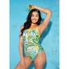Sporti Groovy Zodiac Aquarius Thin Strap One Piece Swimsuit (22-44) - 3 of 4