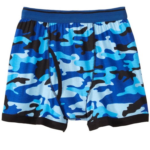 Hanes Premium Men's 4pk Knit Boxers - Blue/black Xl : Target