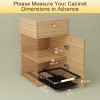 SEVOBAL Pull Out Cabinet Organizer Slide Out Drawer No Drill Pull Out Sliding Pull-Out Pantry Shelves Kitchen Bathroom, Black, 15.99"*11.31"*5.46" - 3 of 4