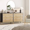 Nathan James Set of 2 Andrew 3 Drawer Rattan Dresser - 4 of 4
