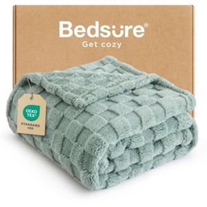 Bedsure | Cute Soft Cozy Checkered Throw Blanket for Couch - 1 of 4