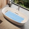 Non Slip Bathtub And Shower Mats 40x16 Extra Long Bath Tub Mat With Suction Cups & Drain Holes - Lux Decor Collection - 3 of 4