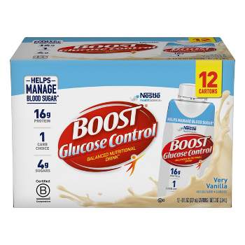 Boost Glucose Control Nutritional Shakes - Very Vanilla - 8 fl oz/12pk
