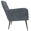 vidaXL Armchair Dark Gray 24.4 in.x31.1 in.x31.1 in. Velvet - 4 of 4