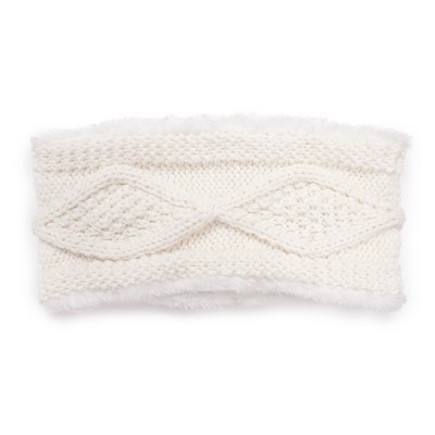 Cream Cable Knit Headband