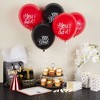 Sparkle and Bash 50 Pack Graduation Balloons Kit, Class of 2025 Grad Party Supplies Decorations, Red & Black, 12 in - 2 of 4