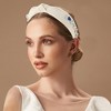 Unique Bargains Women's Elegant Heart Faux Diamond Wide Hairband 6.89"x5.51" 1 Pc - 2 of 3
