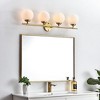 Elegant Lighting Ansley 4 light Brass and frosted white Bath Sconce - 3 of 4