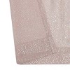 Kate Aurora Glam Chic Living 2 Pack Metallic Foil Sparkle Slub Sheer Grommet Top Curtain Panels - 4 of 4