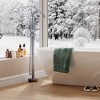Freestanding Bathtub Faucet, Floor Mount Tub Filler with Hand Shower, 360° Swivel Spout, Single Handle Bathroom Tub Faucet for Cleaning, Bathing - 4 of 4